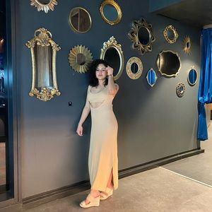 Intimates - Free People long, tan, dress